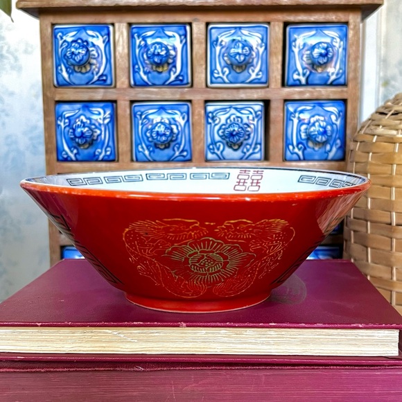 3 Vintage Chinese Porcelain, Pottery Ramen/Rice Bowls, Set/3 - Picture 7 of 10